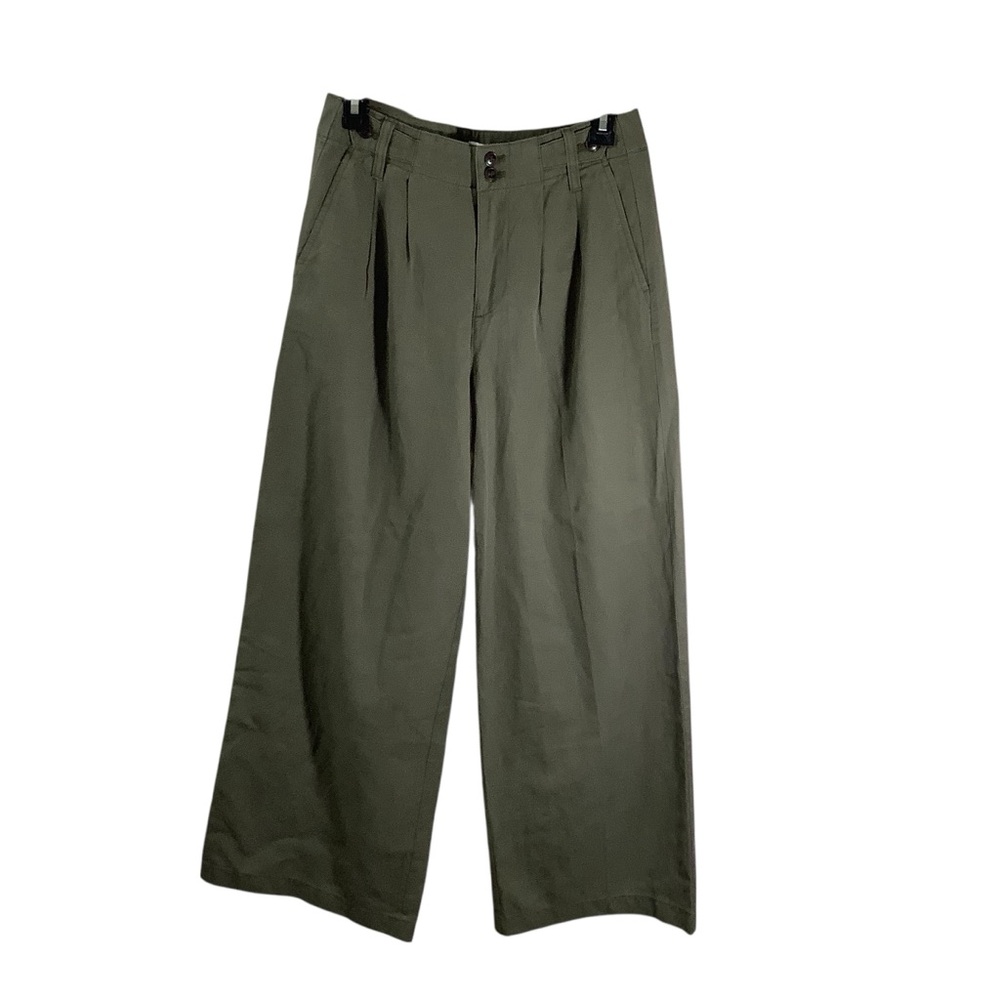 Madewell Women’s 2P The Petite Harlow Wide-Leg Pants Lyocell Linen Blend